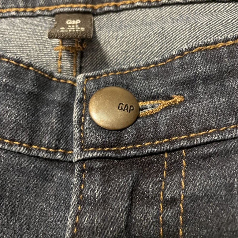 GAP Women's Premium Skinny Stretch Blue Jeans Size 4 (27) Dark Rinse - Picture 4 of 6